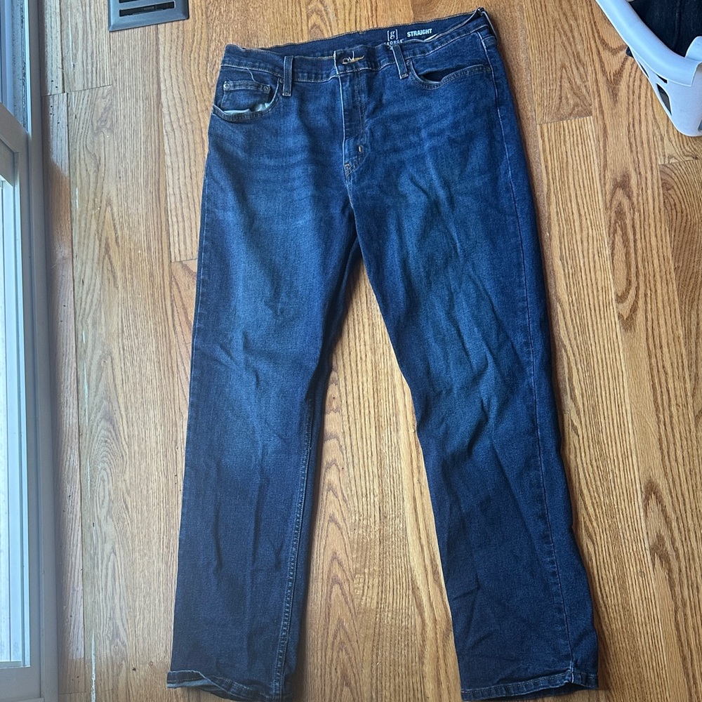 George Men's Dark Blue Straight Jeans